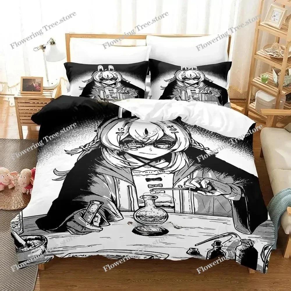 Kawaii Pipkin Pippa Bedding Set Single Twin Full Queen King Size Bed Set Adult Kid Bedroom Duvet Cover Sets Anime Bed Sheet Set