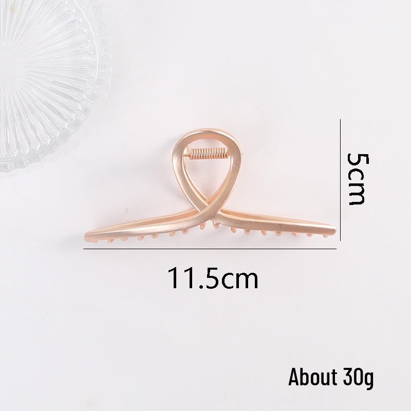 Large Metal Shark Hair Claw Clip – Korean Style Celebrity Hairpin