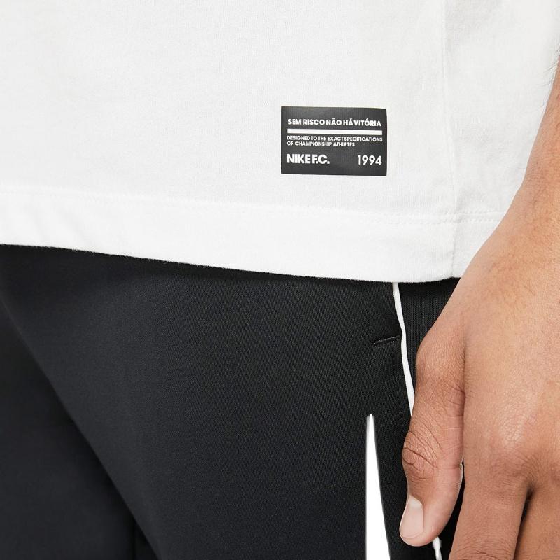 Nike Alphabet Print Sports Short Sleeve T-Shirt Men Tops White AQ8008-100