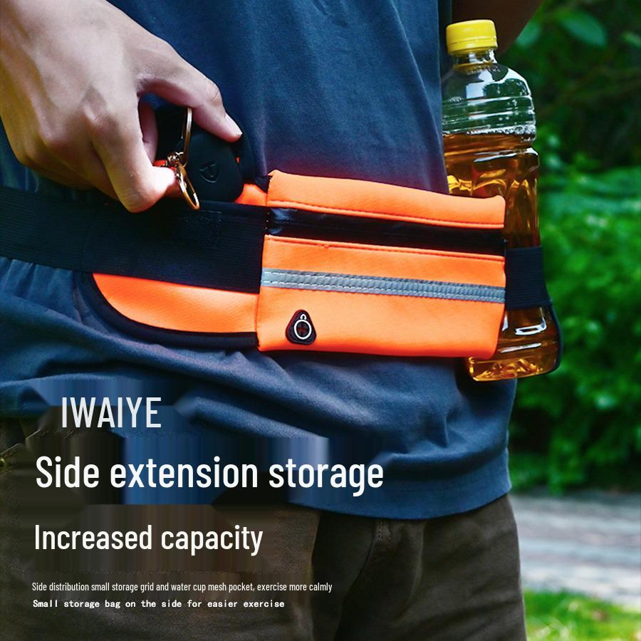 Shockproof Waterproof Sporty Waist Bag for Outdoor Cycling & Running – Fits Phone & Water Bottle