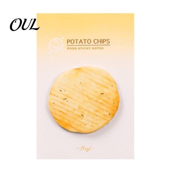 Loaf Shape Stick Notes Note Pads, Funny Toast Bread Cookie Cheese Design Cute Notepad, 30 Study Desk Accessories Sheets/Pad Self Memo Pad for