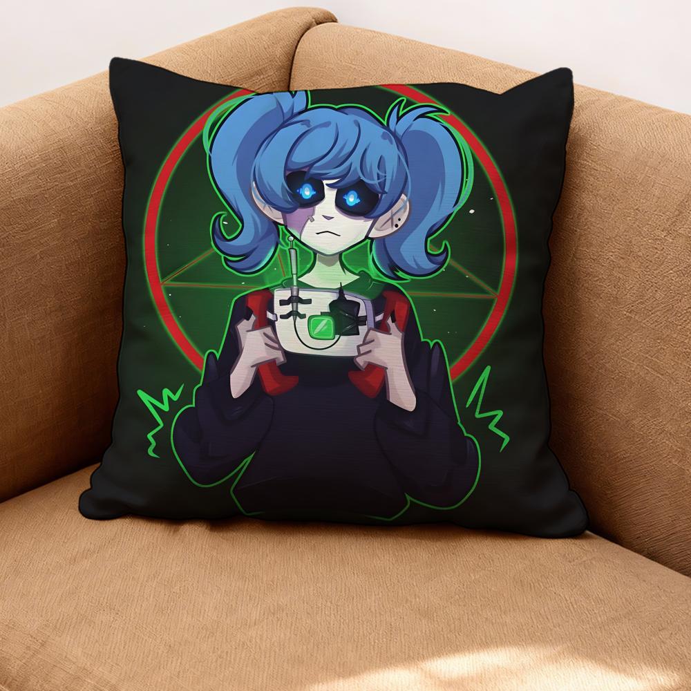 Band Sally Face Cushion Cover Premium Comfort Reversible Pillow Cove -Two in One Design for Any Room & Car Interior