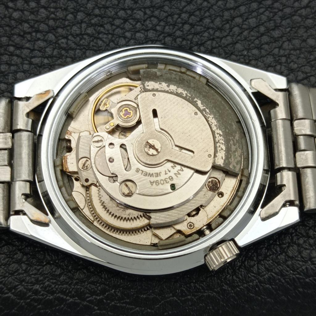 REFURBISHED JAPAN MADE SEIKO 5 AUTOMATIC MENS WATCH GREEN DIAL CUSTOM A440136-2 QV90-a440136