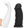 Extra Large Black Mushroom Head Extra Long Thick Simulated Dildo Butt Plug Anus Toy In Back Yard