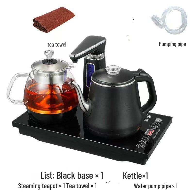 Smart Automatic Tea Table: Embedded Kettle, Water Dispenser, Boiling & Brewing Set.