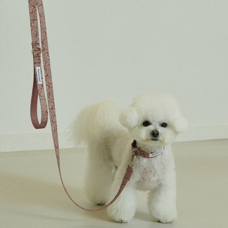 foreverybari Marble Heart Leash (Chocolate)