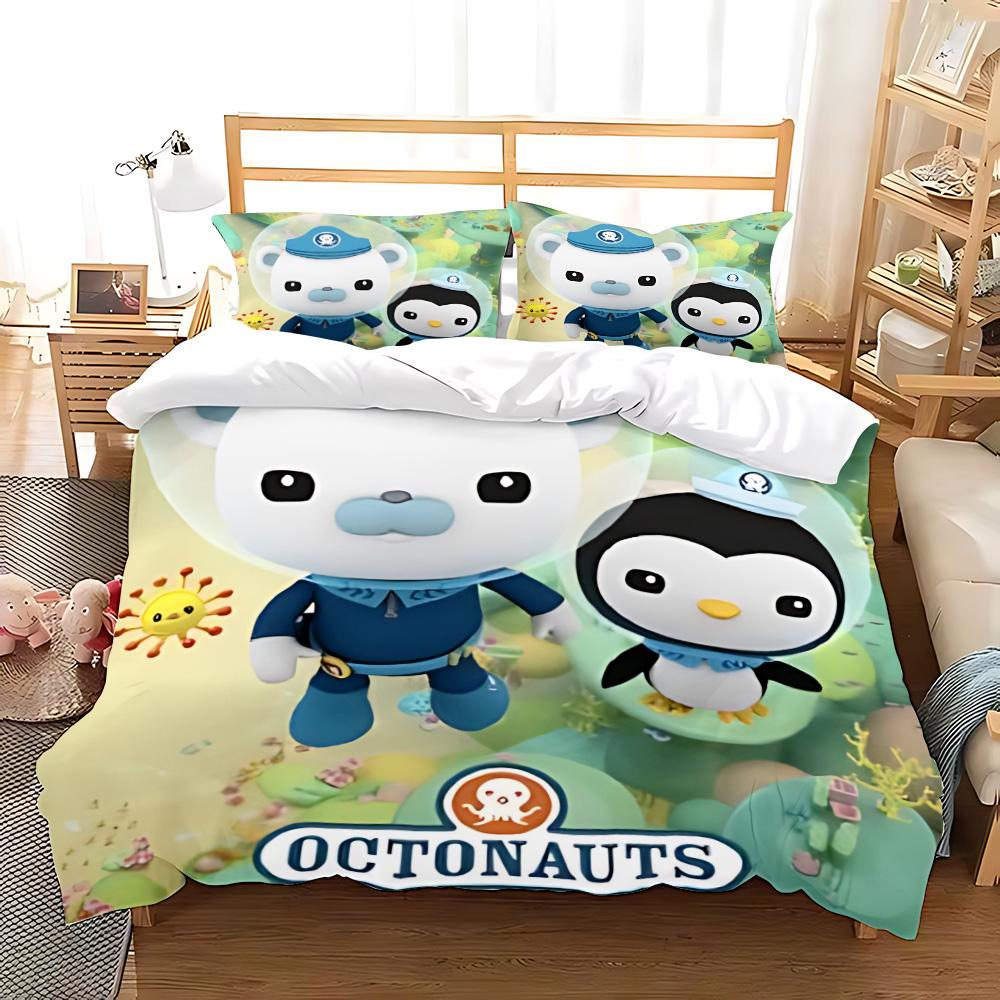 Duvet The Octonauts cartoon Pillowcase Bedding Set Adult Boy Girl Bedroom Decoration Children Gift Single Double Large Size