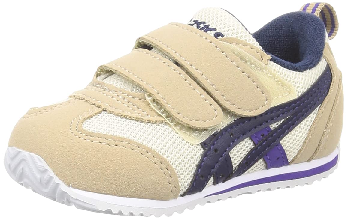 

Sukusuku Baby Basic Double Size cm Shoes, Low-Cut, Strap, Beige/Navy, 235, 15.0