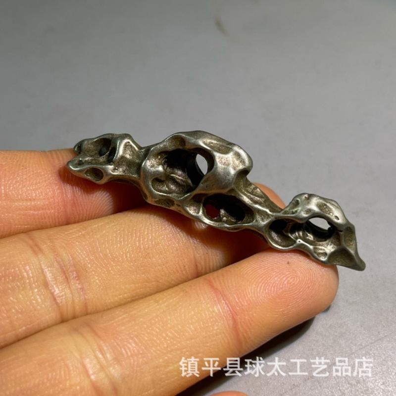 Copper Rockery Shaped Holder Brass Stationery Desktop Solid Small Town Paper Pen Rest Study Decoration Weight Ruler