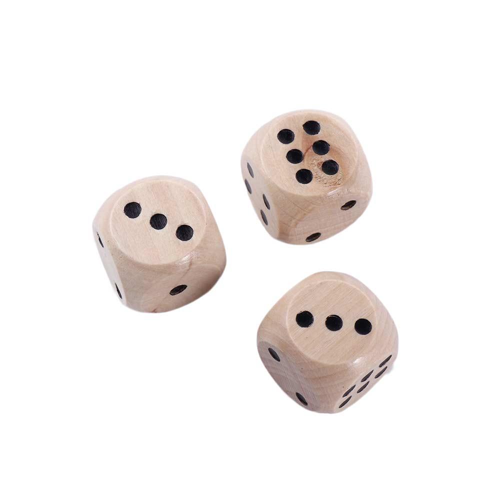 Games 20mm Round Corner Puzzle Game Desktop Game D6 Dice Wooden Dice 6 Sided Dice Square Point Dice