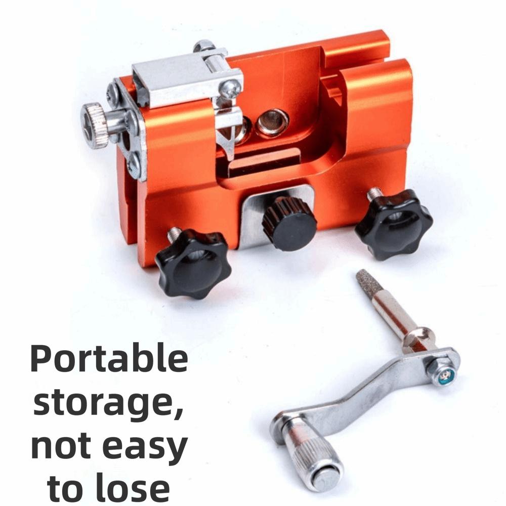 Portable Chainsaw Sharpener Kit Hand Crank Hand Chain Grinder  Maintenance Equipment