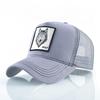 Cztery Pory Roku Czapka Trucker Męska Damska Snapback Hip Hop Czapka Baseballowa Z Haftem Naszywka Wilk Regulowany Daszek Kapelusz