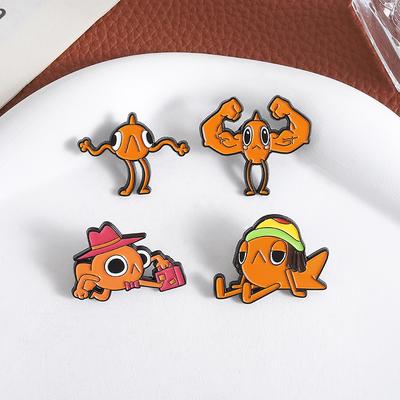3-5PCS/Set Anime Movies Character Enamel Pins Day of the Dead Green Mask Man Brooches Lapel Badges Jewelry Gift for Friends