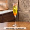 Elegante schräge Glas-Champagnergläser