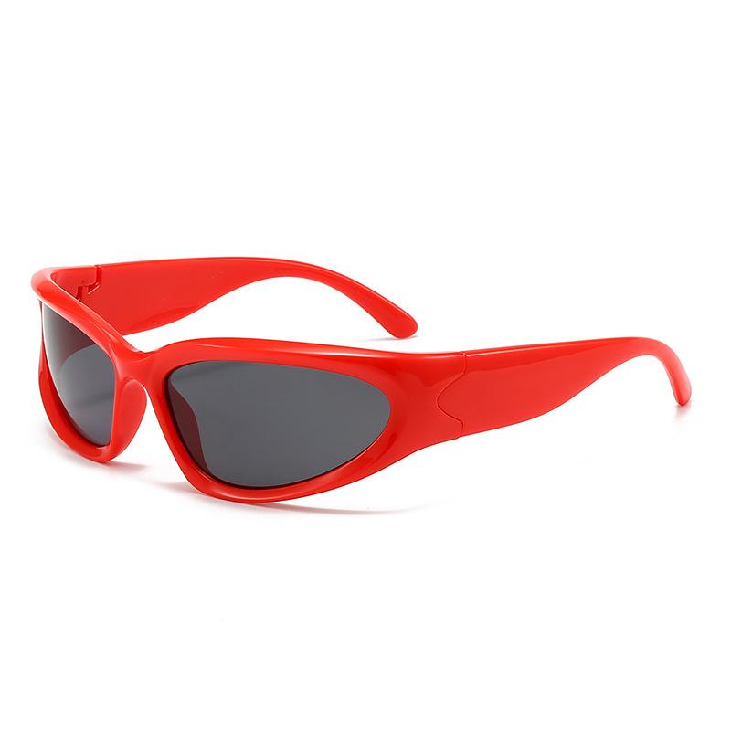 Y2K Sports Punk Sunglasses Women Designer Square Goggle Men Luxury Brand Sun Glasses UV400 Colorful Mirror Fashion Eyewear