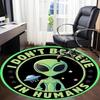 1PC Alien Pattern Chair Carpet for Office, Indoor Non-Slip Washable  Carpet, Soft Comfortable Mat For Office Room yy250930082