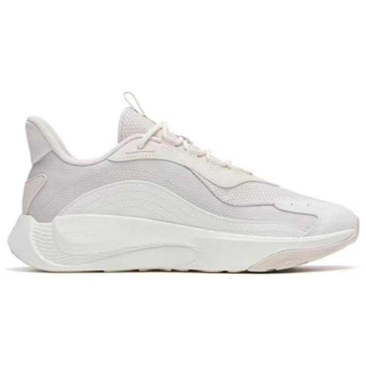 Anta Chao Bai Gz Breathable And Lightweight Low top Casual Shoes Women's Gray White 122318840-2
