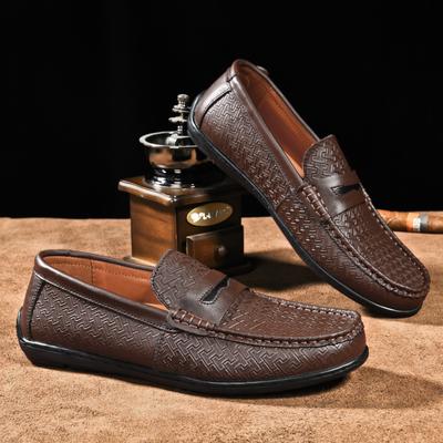 Genuine Leather Top Layer Cowhide Gommino Loafers Driving Shoes British Casual Men's Leather Shoes