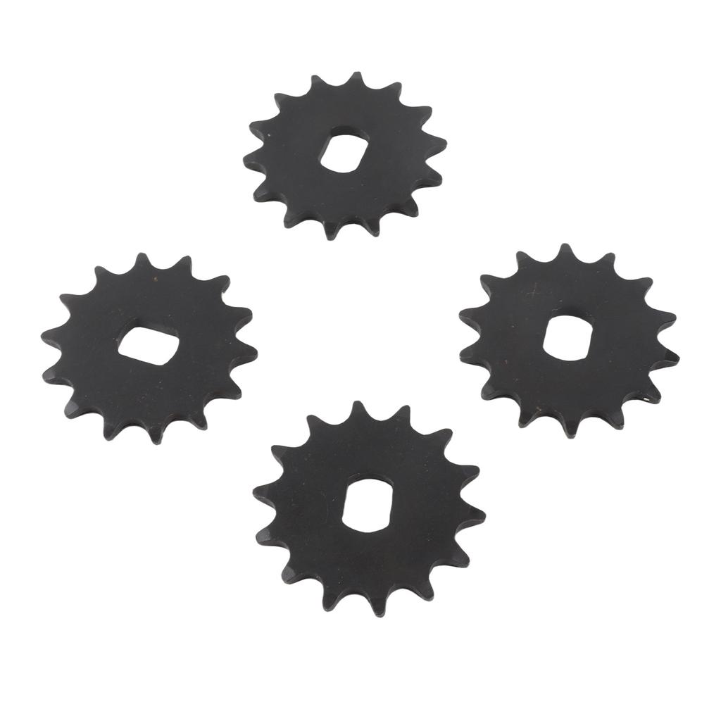 4pcs Motor Sprocket 14 Teeth Steel High Strength Front Sprocket for 420 Chain Modification