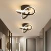Modern Minimalist Led Ceiling Light For Hallways And Entrances In Black White Or Gold