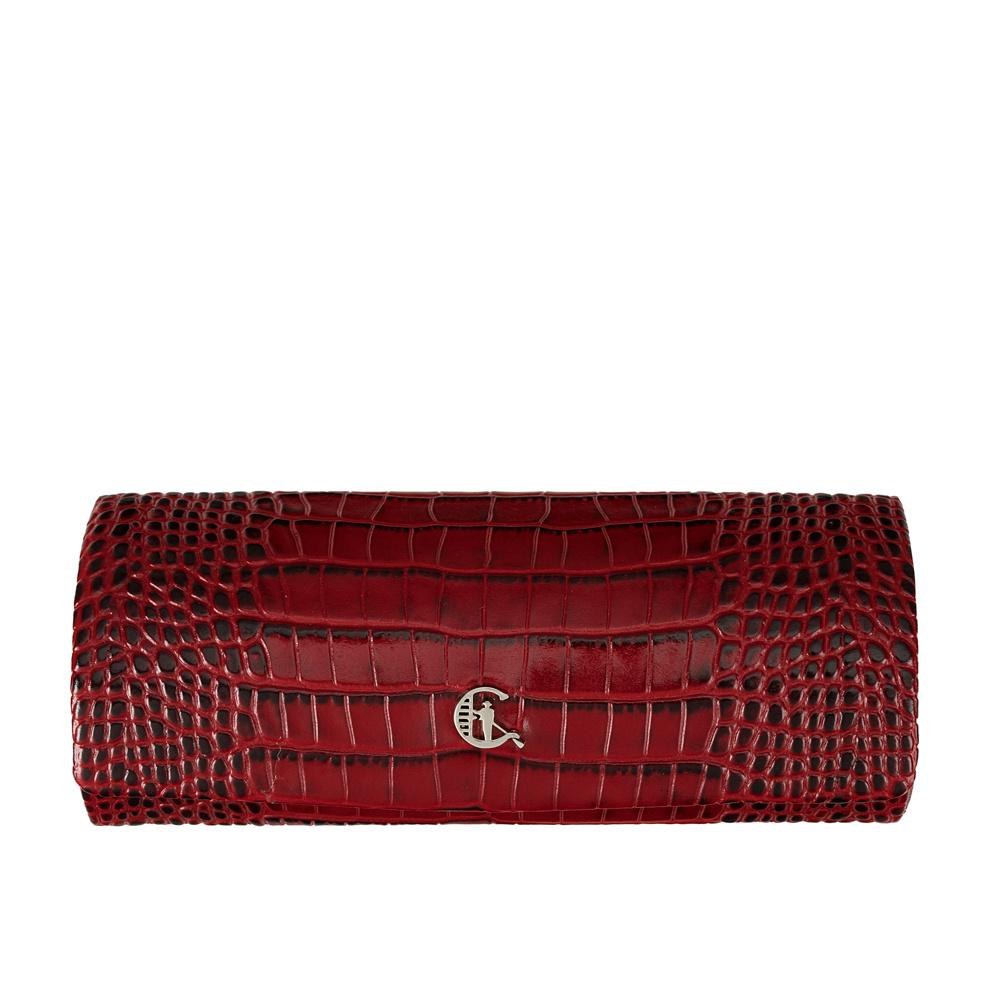 Canaletto Glasses Case Made of Natural Leather In Crocodile Pattern ED107s162