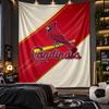 Wall Hanging Tapestry St. Louis Cardinals Print Cloth for Living Room Bedroom Home Decor