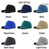 Solid color 5-panel duckbill cap - adult couple sun hat - curved brim baseball cap - no