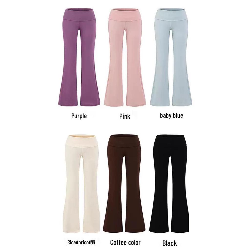 Women's Cross-border Yoga Set: Bare Feel Sports Tank with Chest Pads & High Elastic Flared Fitness Pants