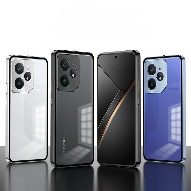 For Magsafe Magnetic Translucent Matte Case For Realme NEO 7 GT 7 Pro Metal Camera Lens Protection Back Cover For OPPO Realme GT 7 Pro
