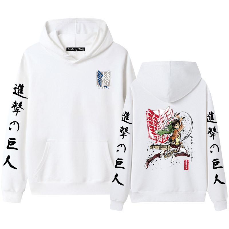 Мужские и женские толстовки с капюшоном и толстовки для пар Advancing Giant Alan Yeager — фото 10