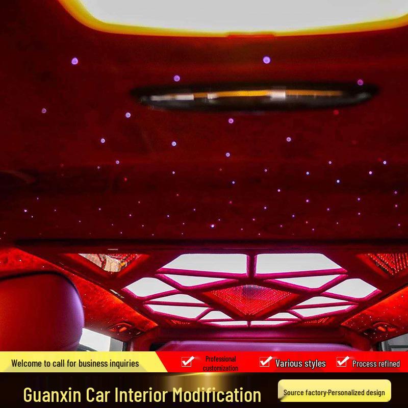 V260L Car Interior Renovation In Red Style
