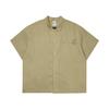 Swoosh Mode Minimaliste Polyvalent Classique T-shirt à Manches Courtes Homme chemises Kaki HJ2982-297