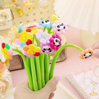 Bolígrafo Mecedor Flor de Panda: Regalos de Recompensa para Estudiantes de Primaria Superior y Secundaria