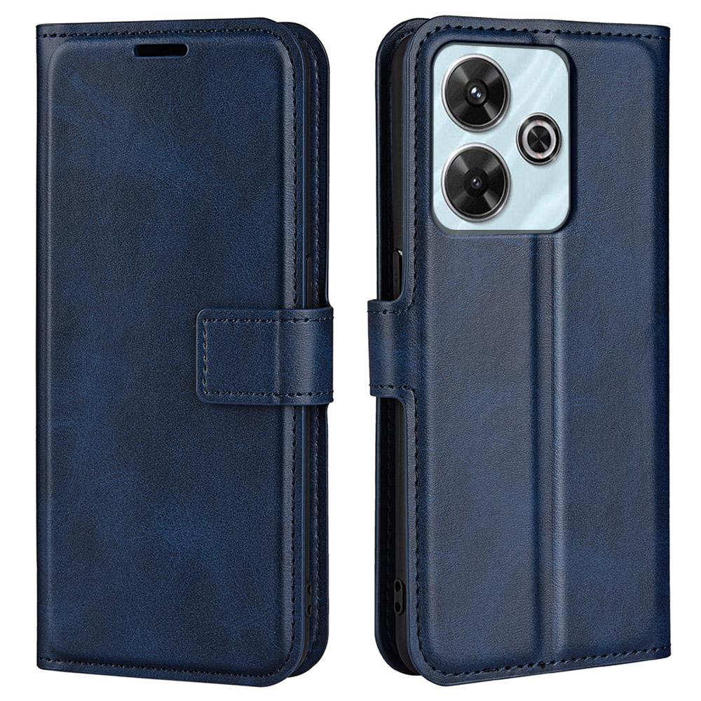 For Xiaomi Redmi 13 5G/13 4G/Note 13R 5G/Poco M6 4G Wallet Case Leather Phone Cover Calf Texture