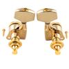 Musiclily Pro L3R3 Locking Tuners for Electric and Acoustic Gold Large Hex Buttons Guitars,