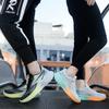 Summer New Cold Bonding Process Ultra-light Thick-soled Ice Silk Mesh Breathable Couple Running Shoes Men's Shoes Trendy Women's Shoes