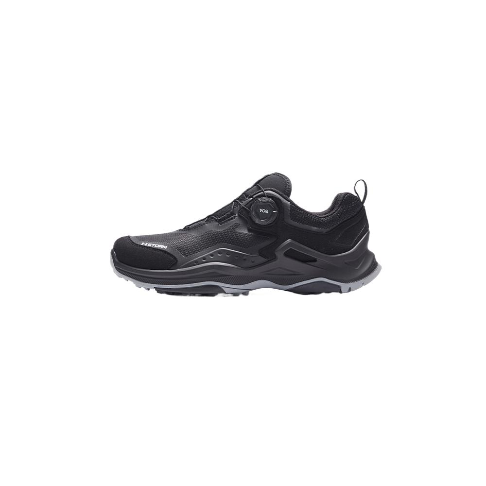 Under Armour Comfortable Shock Absorbing Waterproof Low Top Hiking Shoes Men Shoes Dark-Black 14418023-0033