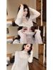 Women's French Retro Sheer Slim Fit Turtleneck Shirt - Spring/Autumn Layering Top