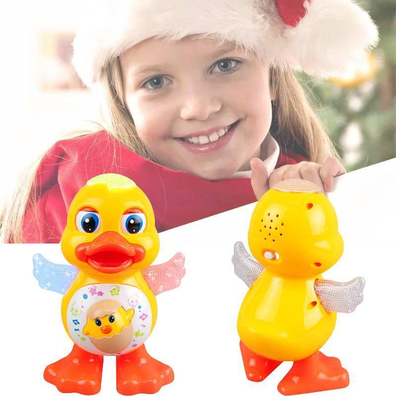 Swing Dance Sing Cartoon Duckling Electric Light Music Kids Toys Gifts Christmas