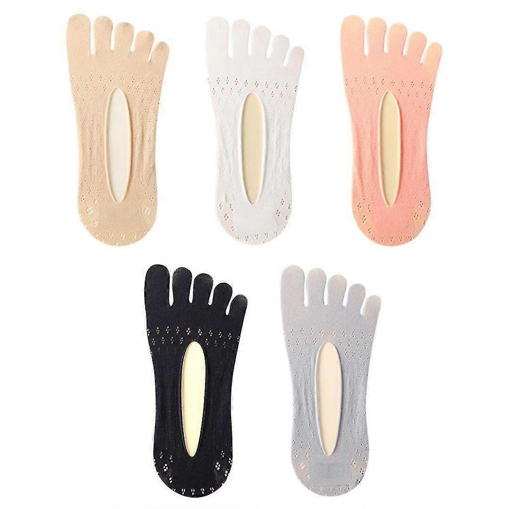 5 Pairs Orthopedic Toe Compression Socks, Stockings Women Toe Socks Ultra Low Cut Liner Gift