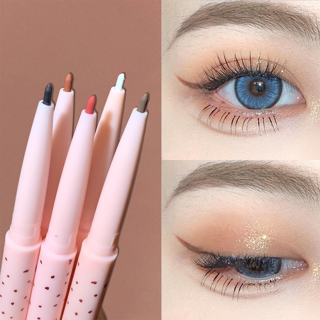 COD 5 Farben Silhouette Fine lovely Waterproof Eyeliner Lovely Eyeliner und Lidschattenstift Augenlid Augenbrauen Eyeliner Waterproof Matteffekt Natürlich