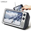 Blu-ray Desktop Mobile Phone Stand Creative Retro Tv Mobile Phone Screen Amplifier Student Watching TV Drama Amplifier Stand.