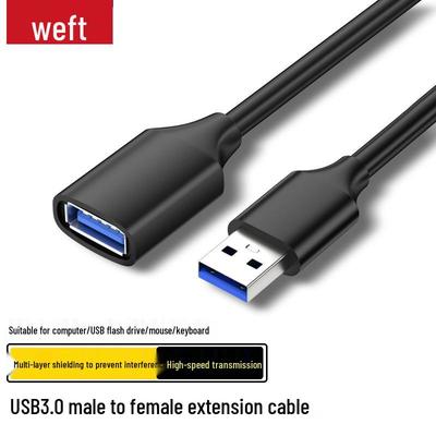 USB 3.0 Male To Female Extension Cable for Laptop, Flash Drive, Mouse, Keyboard