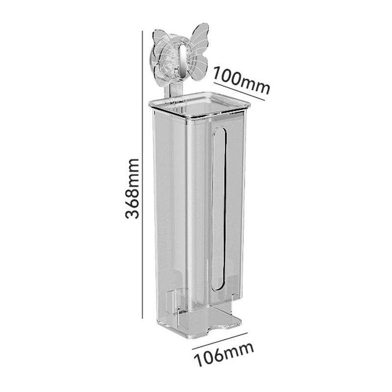 

Настенный ящик для хранения нижнего белья, пыленепроницаемый, большой емкости, прозрачный органайзер для носков, удобный органайзер на присоске для шкафа серый