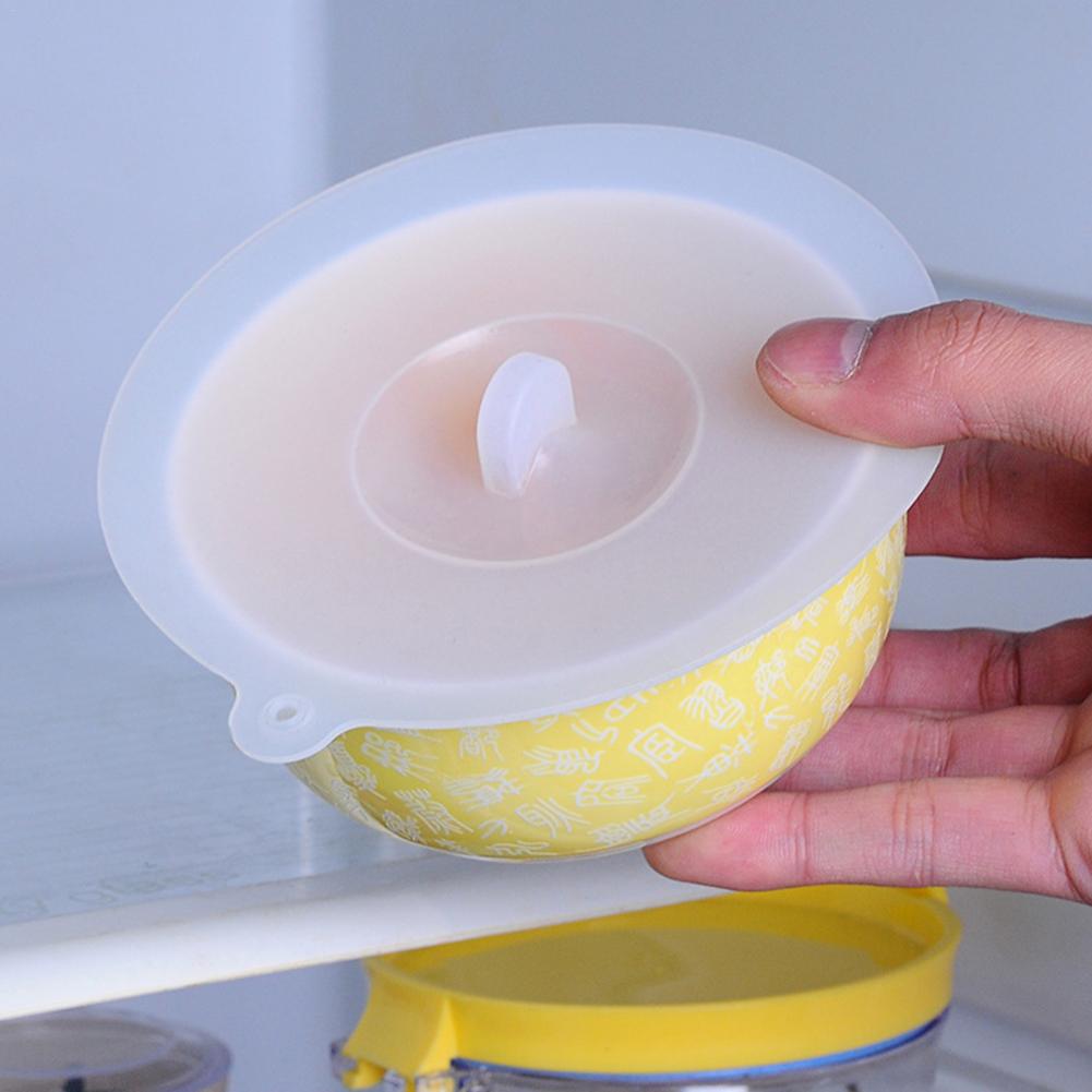 1PC High Temperature Resistance Silicone Cup Lids Durable Transparent Cup Suction Seal Lid Anti-dust Glass Mug Cover