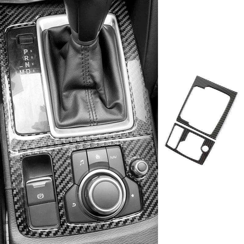 

LHD For Mazda 3 Axela 2014 2015 2016 2017 2018 Carbon Fiber Car Styling Center Console Gear Shift Panel Frame Trim Cover Type B