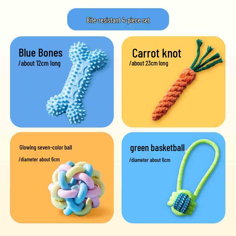 Miling Dog Toy 4-Piece Set