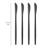 Shiny Black Dinnerware Set Korean Flatware Set Dinner Knife Fork Spoon Teaspoon Tableware Stainless Steel Cutlery Family Eating Utensils