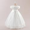 Blumenmädchen Prinzessin Kleid Für Hochzeiten Sommer Kind Formale Bogen Langes Kleid Für Schule Abend Party Kinder Kleider ALP-0031