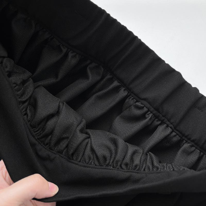 2024 Autumn/Winter Low Waist Black Slim Silhouette Tutu Skirt for Women